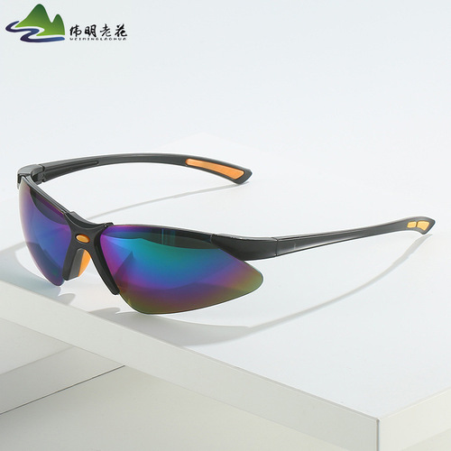 New sports model grinding and polishing cycling flat safety glasses factory wholesale, windproof and dust-proof protective goggles