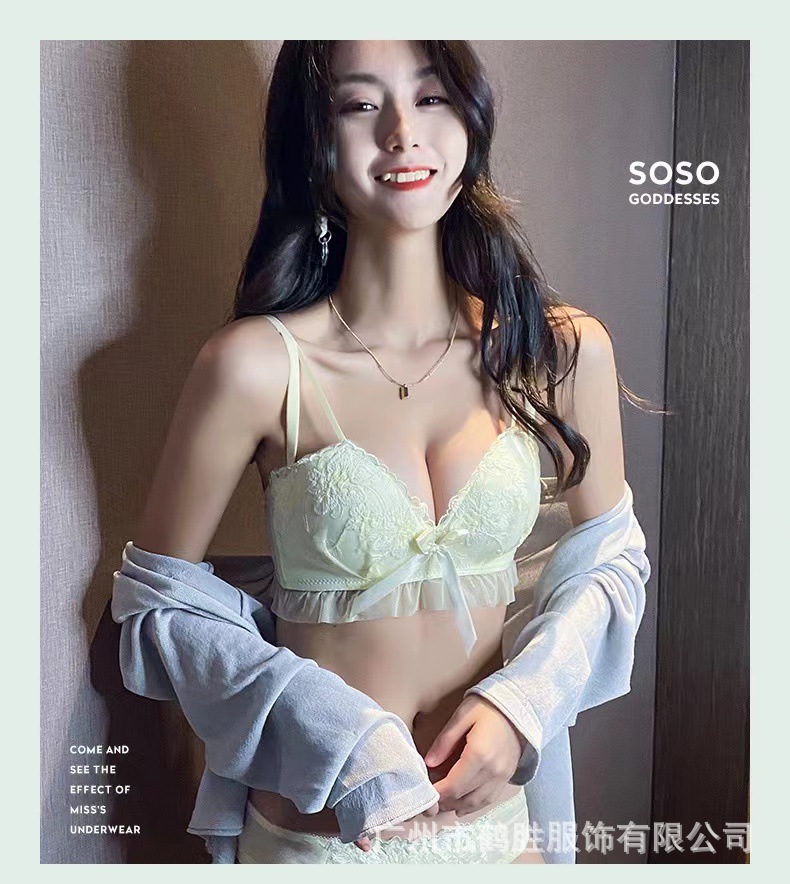 Venta directa de fábrica comercio electrónico transfronterizo Sudeste de Asia Vietnam Tailandia damas sin costuras sujetador de recogida lateral cómodo