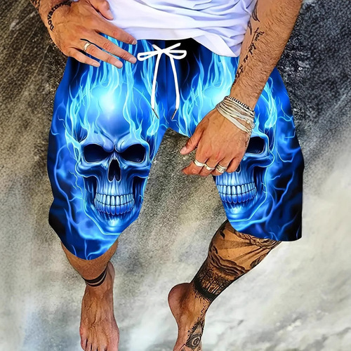 Foreign Trade 2025 Amazon Europe and America Cross-border Best-seller Loose Casual 3D Shorts Sports Five-Pocket Shorts Beach Shorts for Men