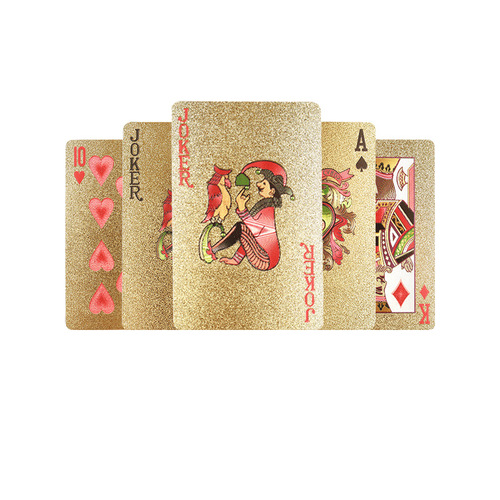 Gold foil playing card wooden box retro wooden box jewelry wooden box spray paint gift box boyfriend gift box collection box