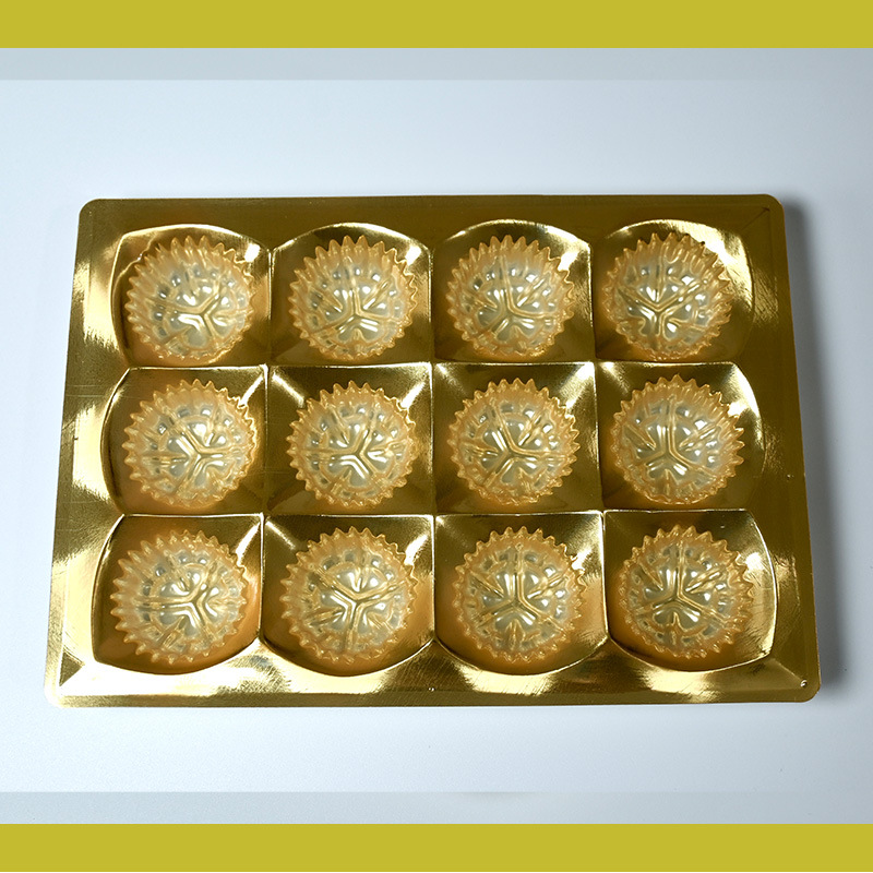 12 caja de plástico cuadrada Jinsha bola de chocolate dulces de boda caja de regalo PS caja de plástico