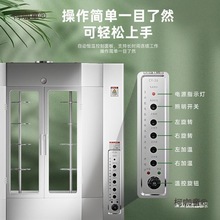 新款控温烤香肠燃气烤鸡炉商用24旋转烤鱼型全自动烤箱电热麦太保