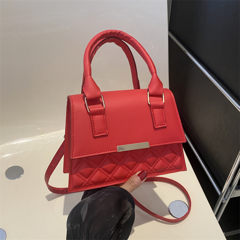 Diseño francés sentido nicho bolsa de moda de las mujeres ins textura de moda portátil cuadrado pequeño bolso personalizado bolsa de mensajero