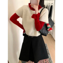 韩国东大门女装加厚圈圈纱叠穿保暖毛衣