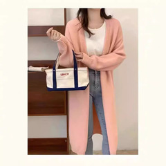 2025跨境毛衣开衫女宽松慵懒风百搭外穿秋冬新款长袖过膝针织外套
