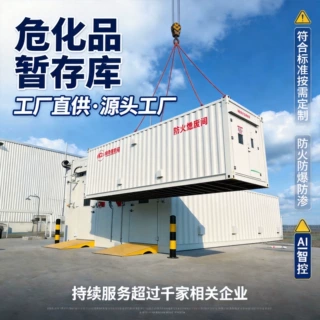 防爆仓库危险品库房防泄漏固危废舱体加油站危化库危废库液体泄漏