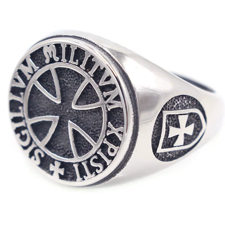 Retro ring stainless steel, European style, wholesale, English