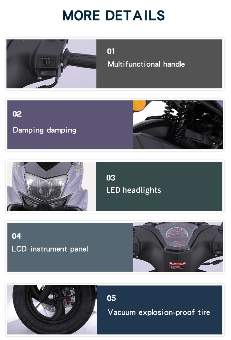 New Year's Hot-Selling Affordable Sl Shangling Popular 125Cc Adult Two-Wheel Scooter Fuel Batch