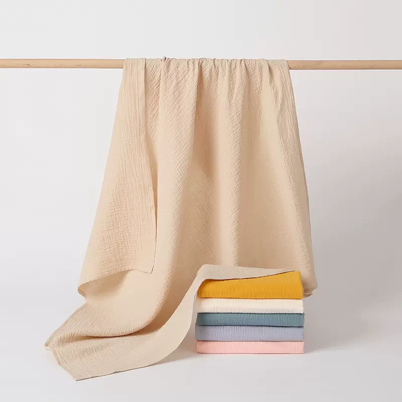 新生婴儿双层纱布浴巾纯棉吸水薄款宝宝儿童被大毛巾被盖毯不变形