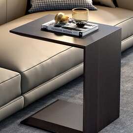 意式极简白蜡木实木小边几沙发卡几茶几可移动轻奢感角几客厅