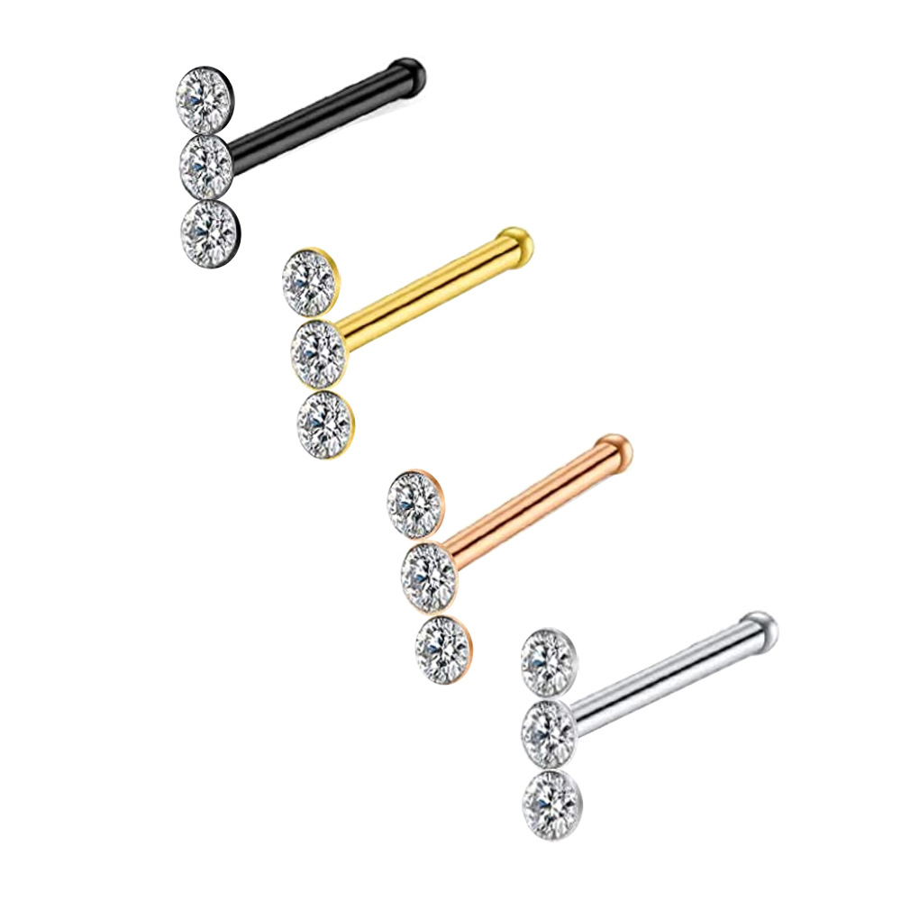 16G labret stud size and finish detail