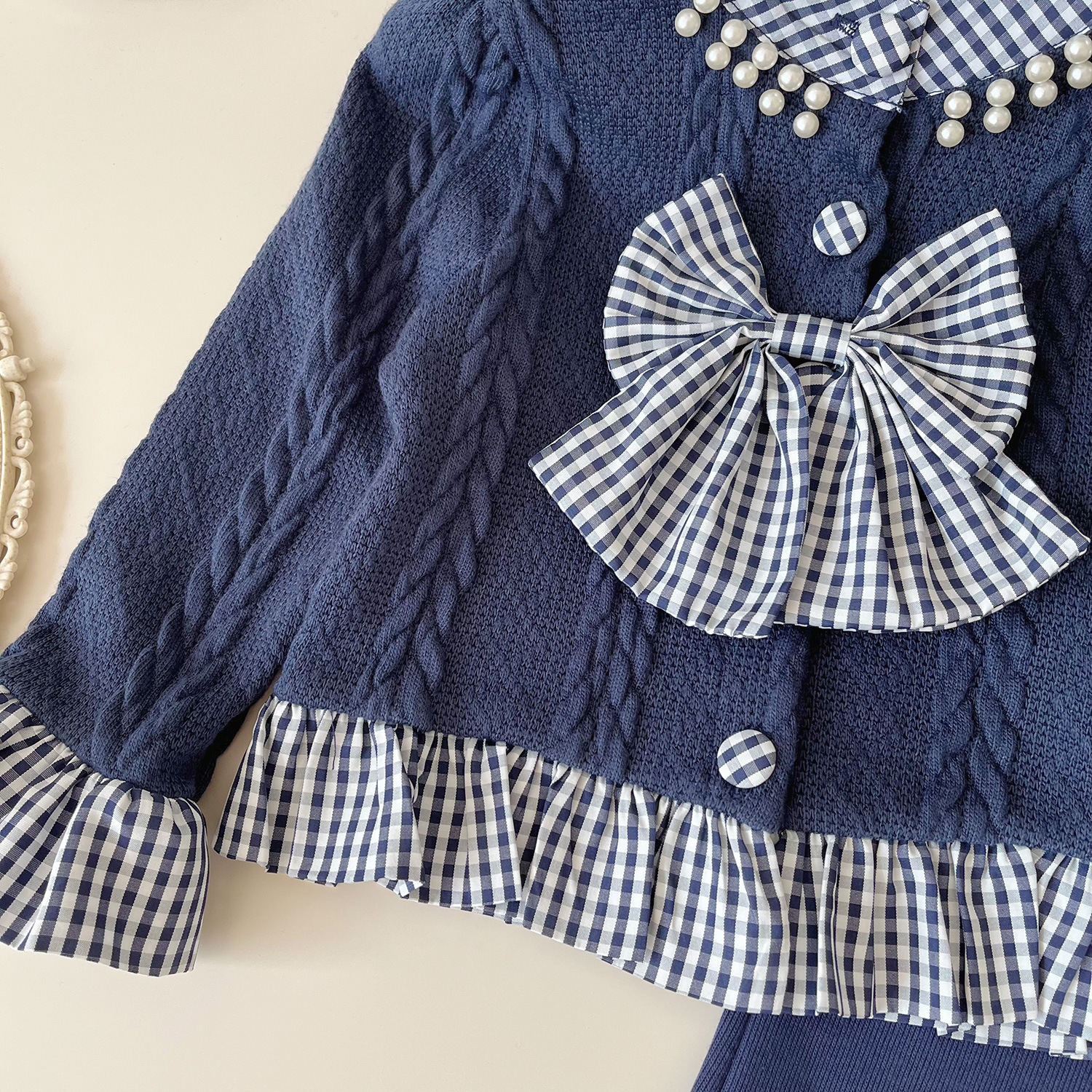 Ensemble pull et pantalon pour fille, tenue deux pièces_voghion.com