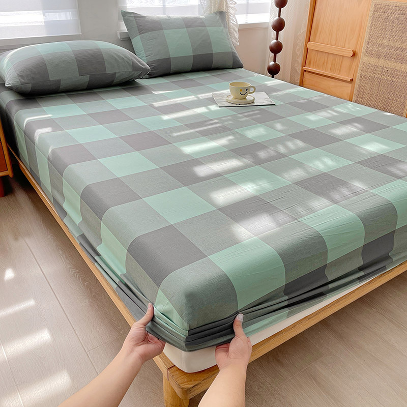 2024 nueva clase A de algodón teñido en hilo de algodón lavado funda de almohada para estudiantes