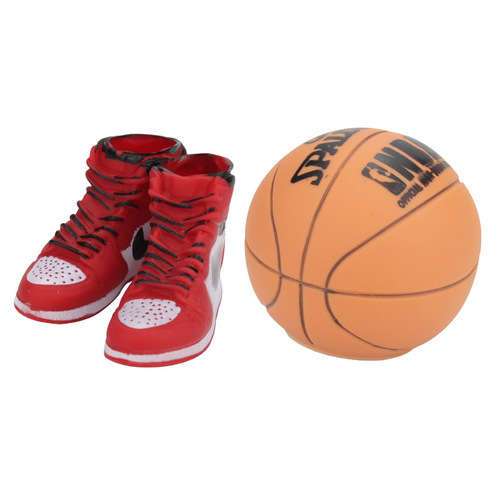 Basketball cake decoration mini sneaker basketball model slam dunking handsome man birthday party basketball theme cake ornament