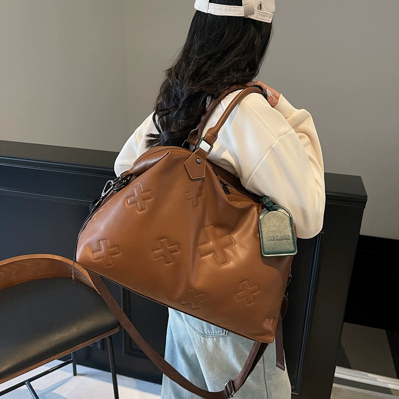 Весенний вместительный полиуретановый travel bag, модная спортивная сумка для выхода, мокрого и сухого разделения