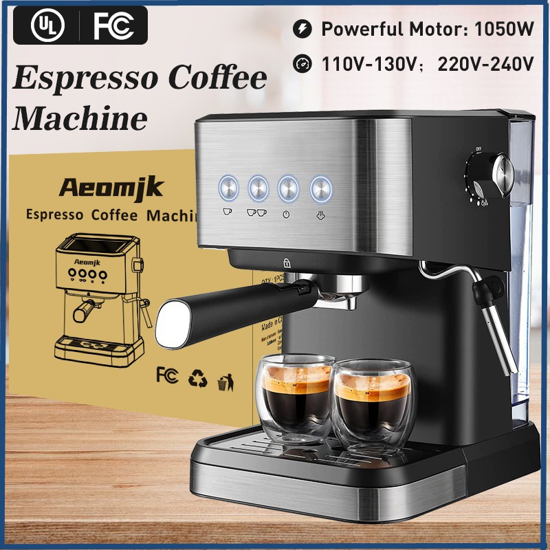 Cross-Border Ready-Made Coffee Machine Italian American Standard European Standard British Standard Australian Standard Popular Household Touch Panel Steam Milk Foam