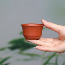 宜兴紫砂杯品茗杯功夫茶杯单杯口杯大红袍小茶杯子礼品杯