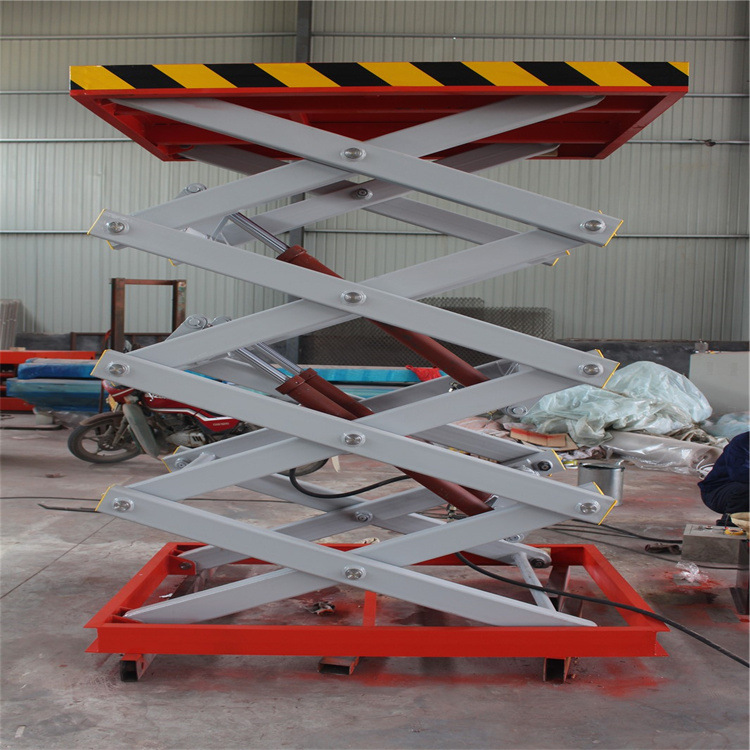 电动液压升降平台固定剪叉升降机装卸货平台货物提升机固定卸猪台