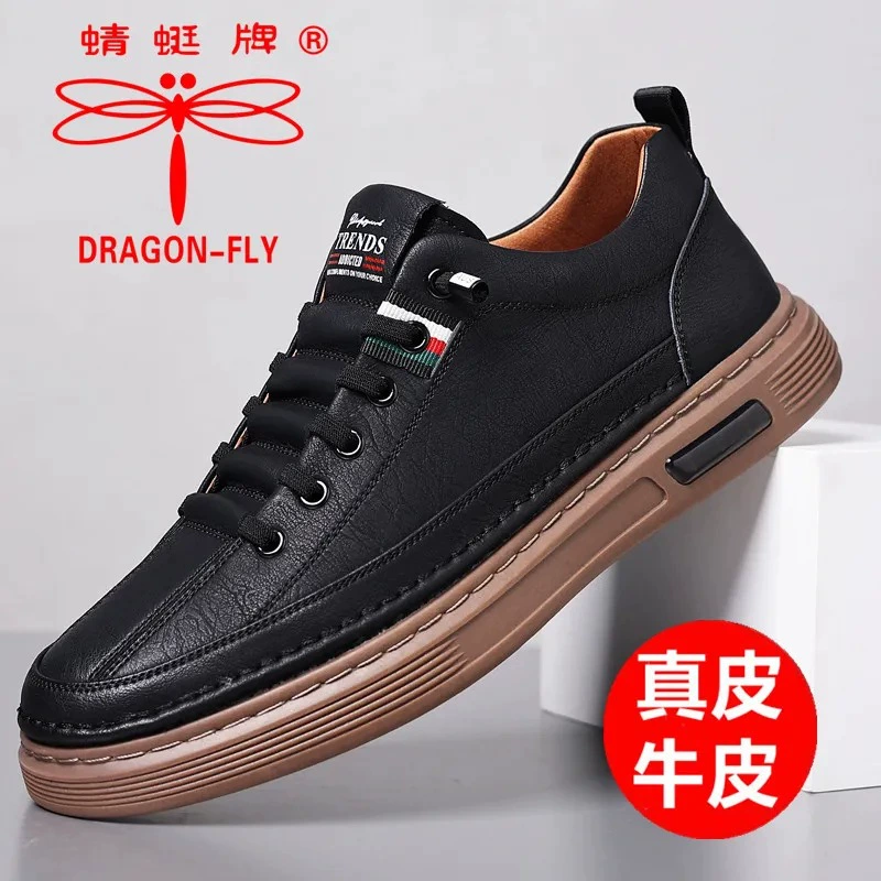 Фабрика прямых продаж кожаная кожаная обувь весна и осень мужская обувь для молодых и средних лет с деловым вождением повседневная мужская кожаная обувь мужская