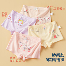 女童内裤平角儿童新款精梭棉女宝宝卡通平角裤批发一件代发中小童