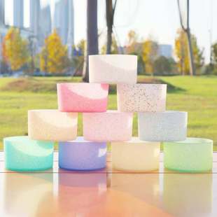 in stock silicone glitter cup cover Stanley mug non-slip anti-fall high temperature resistant space 7.5cm cup mat