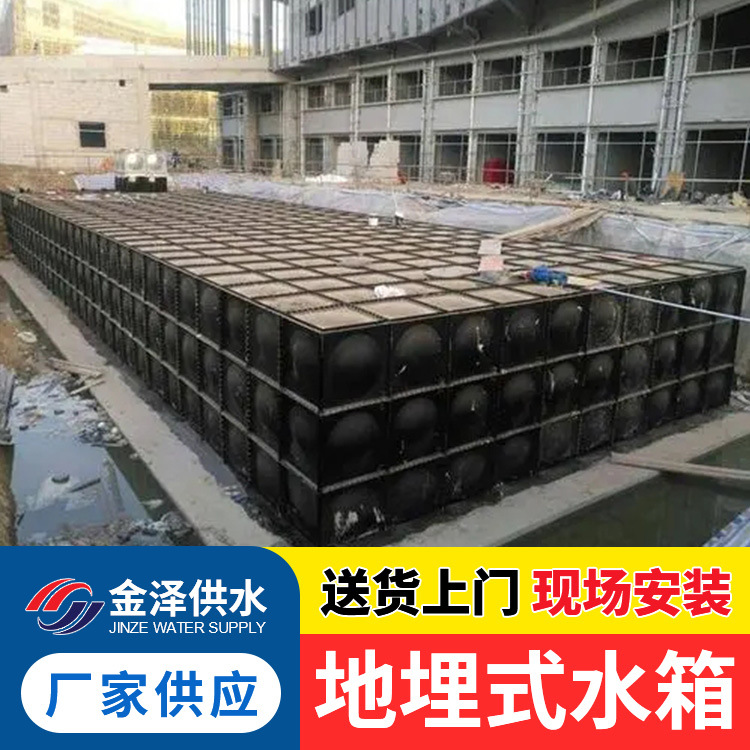 装配式复合板 地埋抗浮式一体化消防泵站 镀锌板消防水池