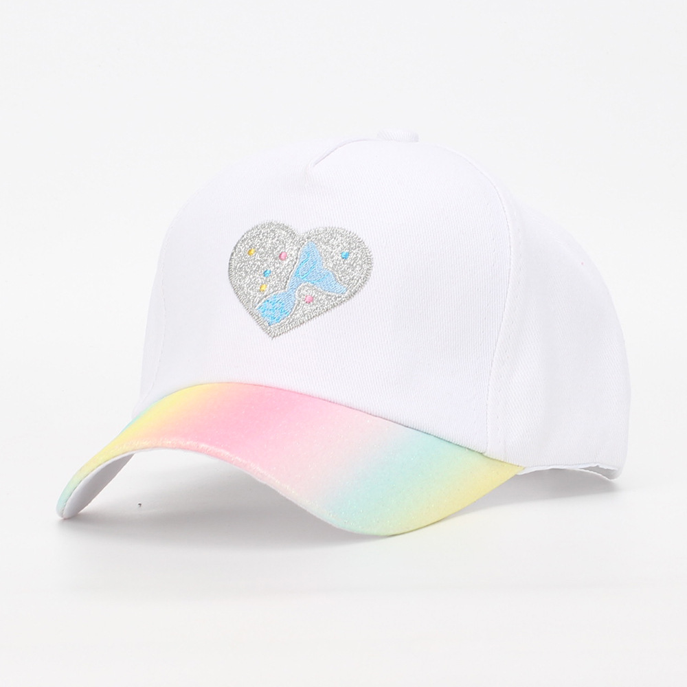 332g Weight Hat Classification Polyester Fabric Type Baseball Cap Hats Type 1 Piece Quantity Daily, Street Occasion Heart Shape Pattern All Seasons Season Children Unisex Gender Embroidery Design Simple Style, Classic Style Style Children Unisex Simple Style Classic Style Heart Shape Embroidery Baseball Cap 15