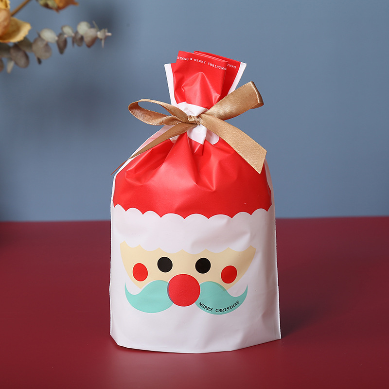 クリスマスプレゼントのお菓子の束口焼き包装袋牛圧延糖雪花ショートニング包装袋キャンディービスケット巾着袋|undefined