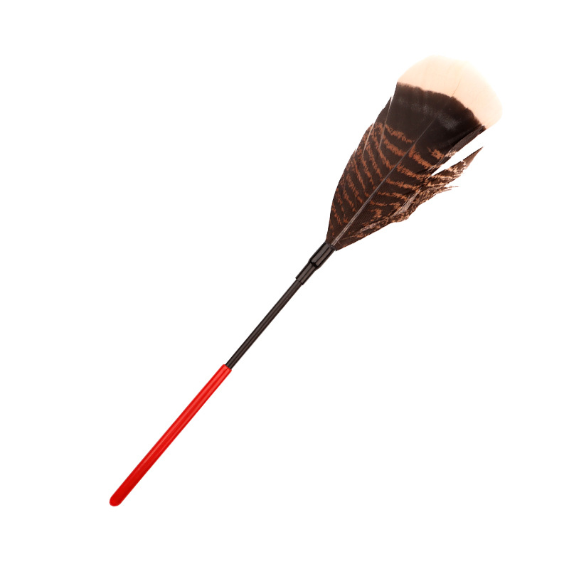 Feather Teaser Wand for Couples Play, Ostrich Feather Tickler, SM Sensory Prop — detail image 11