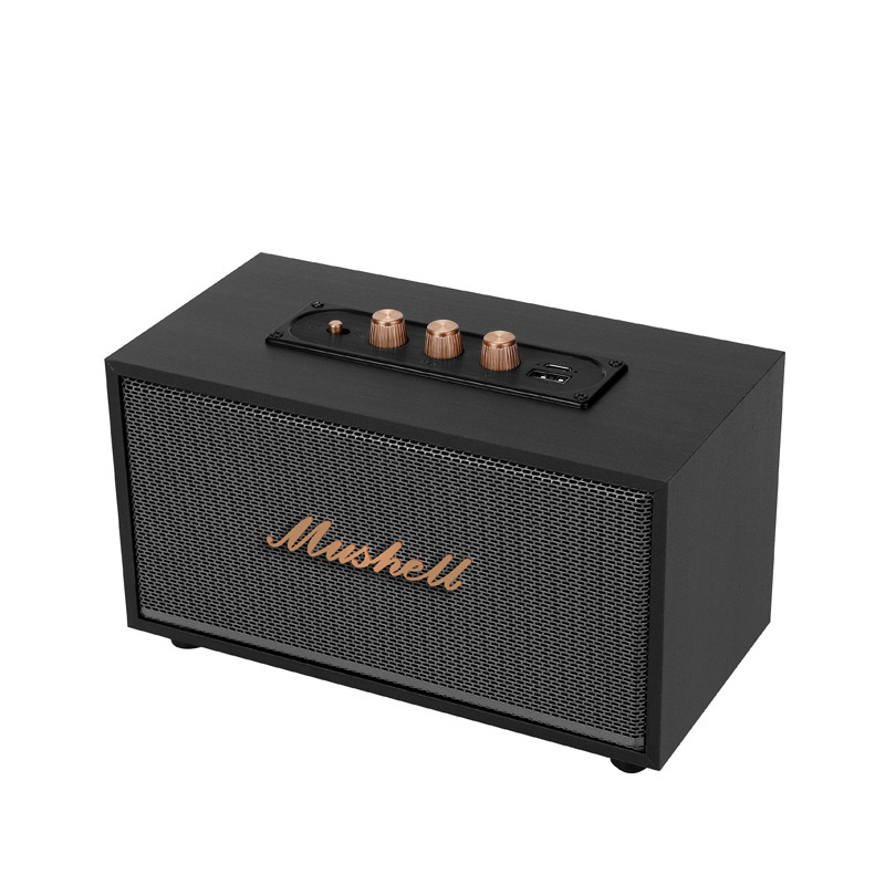 Cross-Border Wholesale Xm-301 Retro Bluetooth Speaker Wooden Portable Hifi Audio Home Outdoor Subwoofer