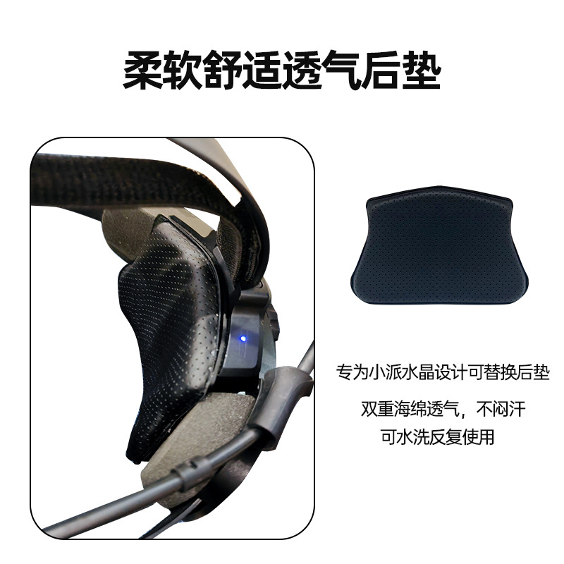 PIMAX cristal pequeña máscara de ojos de cristal cómodo forro de cuero sombra VR esponja pad