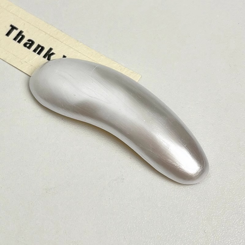 Minimalistische gladde metalen broche voor dames taille accessoire_voghion.com