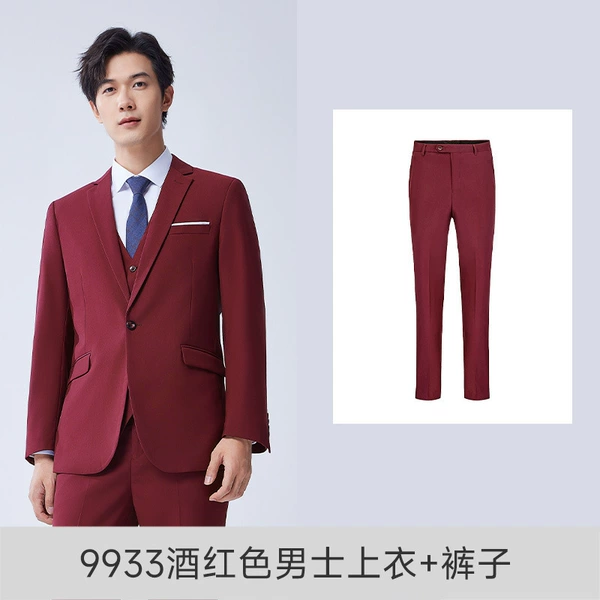 Burgundy trousers