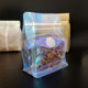 Spot Eight-sided Seal 50g Laser Coffee Bean Sample Bag 100g Environmentally Friendly Tissue Paper Coffee Bag with Air Valve