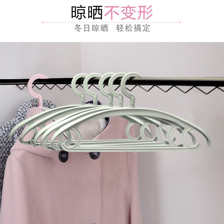 衣架宽肩无痕衣架子服装店衣架无痕加厚塑胶多功能塑料衣架晾衣架|ru