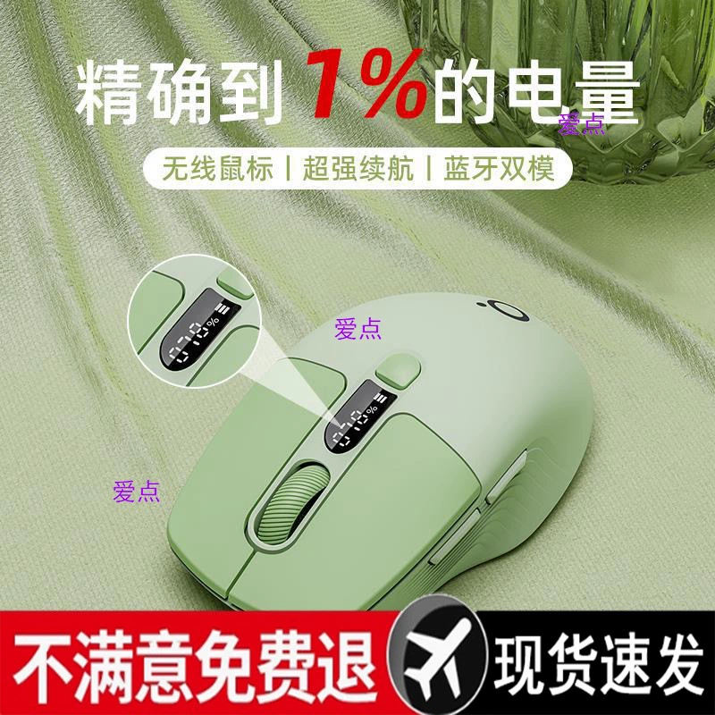 Forerunner 1 Беспроводная Bluetooth-мышь с экраном для девочек, ноутбук, офис, бесшумная зарядка, милый маленький