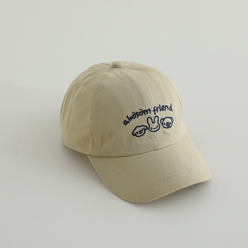 2-5 Sombreros de primavera y otoño delgados gorras de lengua de pato para niños y niñas sombreros de protección solar sombreros de béisbol de moda coreana