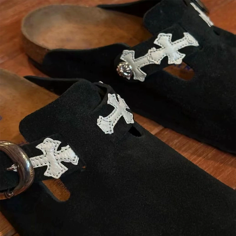 [Spot] Туфли с толстой подошвой Baotou Bergken женские новые кроссовки ретро найден lazy half slipper