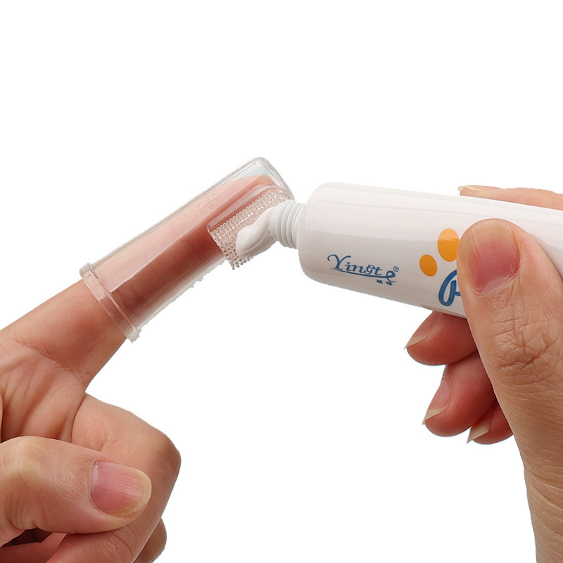 Cepillo de dientes para mascotas conjunto de pasta de dientes para perros desodorización oral limpieza perros gatos cepillo de dientes de dedo cepillo de dientes para mascotas