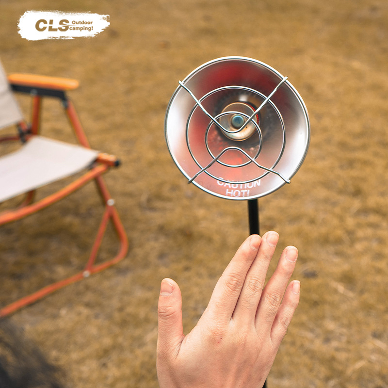 CLS gas portátil al aire libre pequeña tienda solar pesca calefacción estufa dirección variable escritorio soporte calentador de pesca de invierno