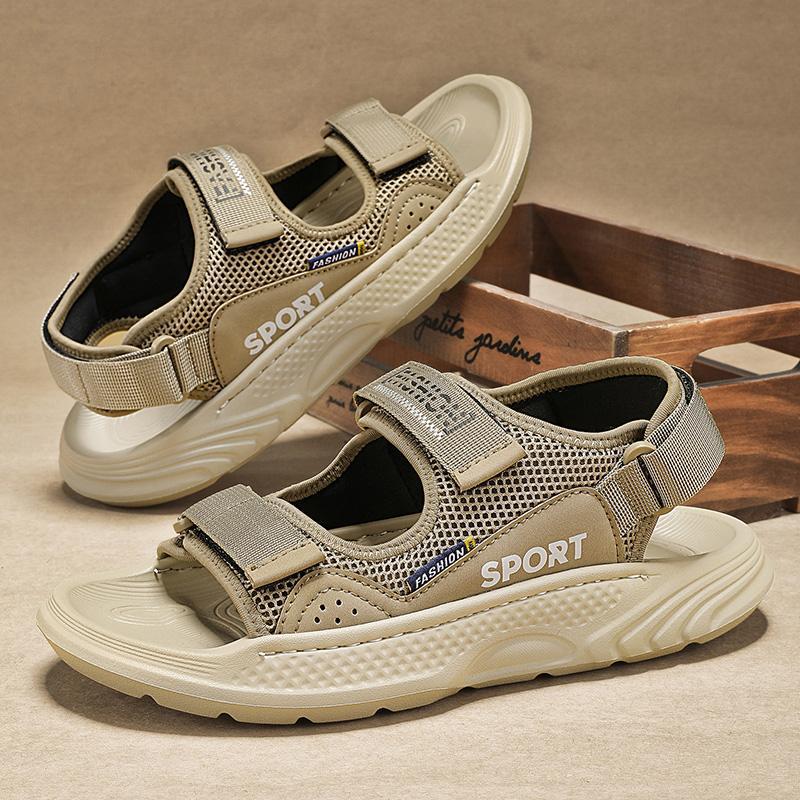 2025 New Summer Breathable Vietnamese Sandals Men's Trendy Two-Wear Non-Slip Wear-Resistant Beach Sandals Casual Men's Shoes
