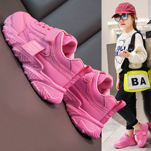 Children's white shoes new style  spring and autumn comfortable and breathable boys and girls sports shoes casual shoes student shoes