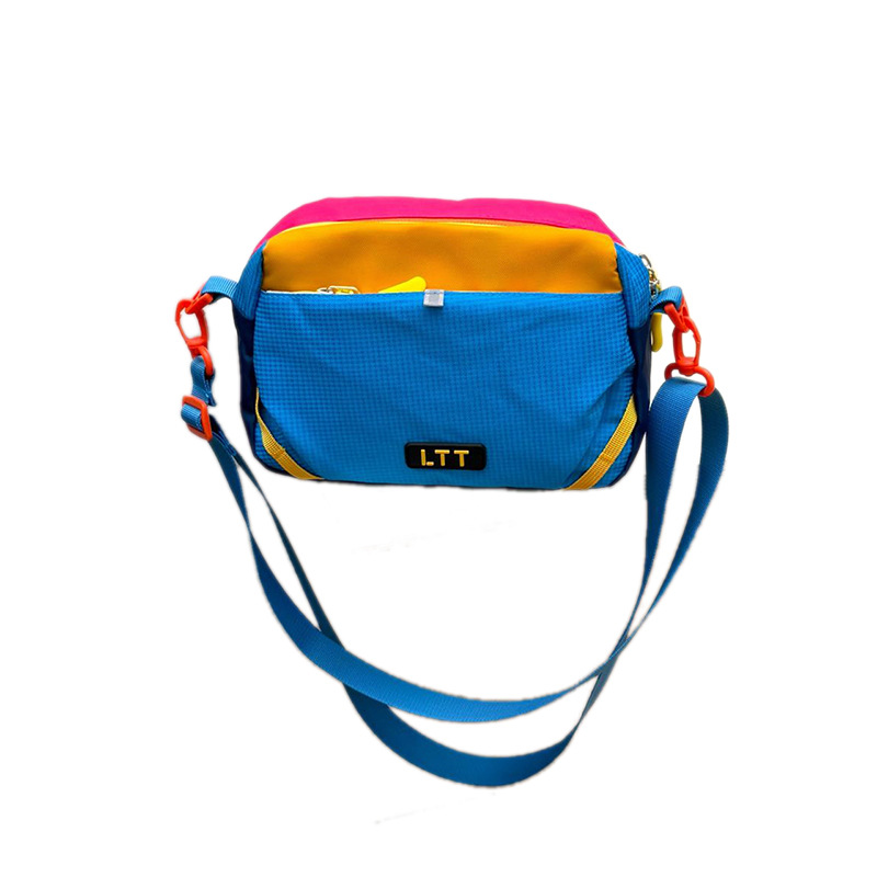 Coreano Chao Cool Little Boy Mousetrack Bag pequeño y ligero viaje bolso de cambio deportivo ocio color contraste bolso de hombro para niños
