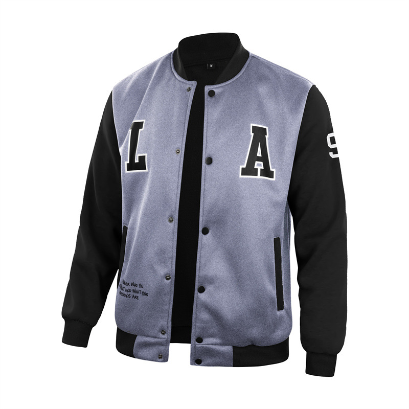 Chaqueta de cuello de béisbol para hombres primavera y otoño nuevo estilo de moda casual chaqueta de béisbol para hombres chaqueta de hombre
