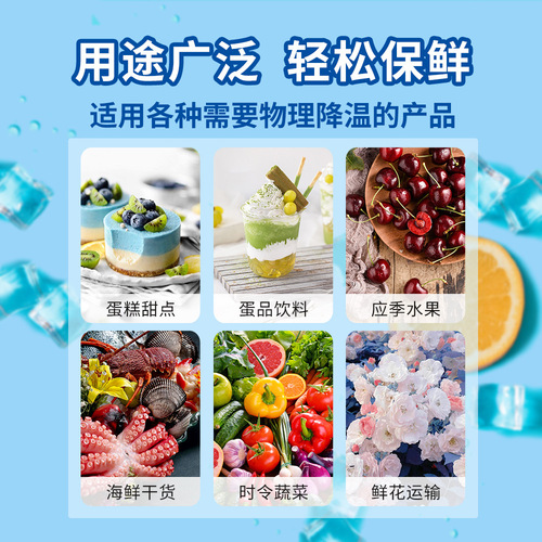 Disposable Self-Draining Ice Pack for Express Preservation, Fresh Produce Refrigeration, E-commerce Transportation, Wholesale Manufacturer