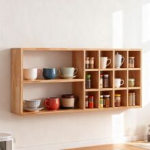 多层置物架墙上收纳架客厅壁架展示架家用杯架餐边柜展示柜收纳柜