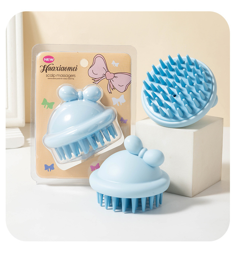 110g Weight shampoo brush Storage & Cleaning 1 Piece Quantity PP, TPR Material Solid Color Pattern Casual, Elegant, Simple Style Style Casual Elegant Simple Style Solid Color PP TPR Shampoo Brush 4
