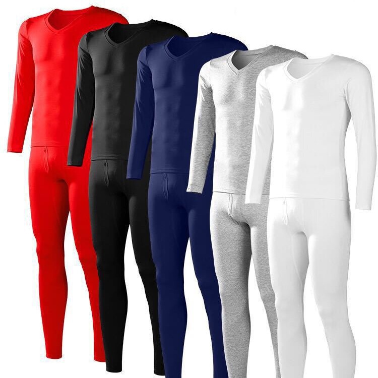 Autumn and winter modal thin men's thermal underwear set close-fitting bottoming V-neck men's underwear autumn pants wholesale Autumn and winter modal thin men's thermal underwear set close-fitting bottoming V-neck men's underwear autumn pants wholesale