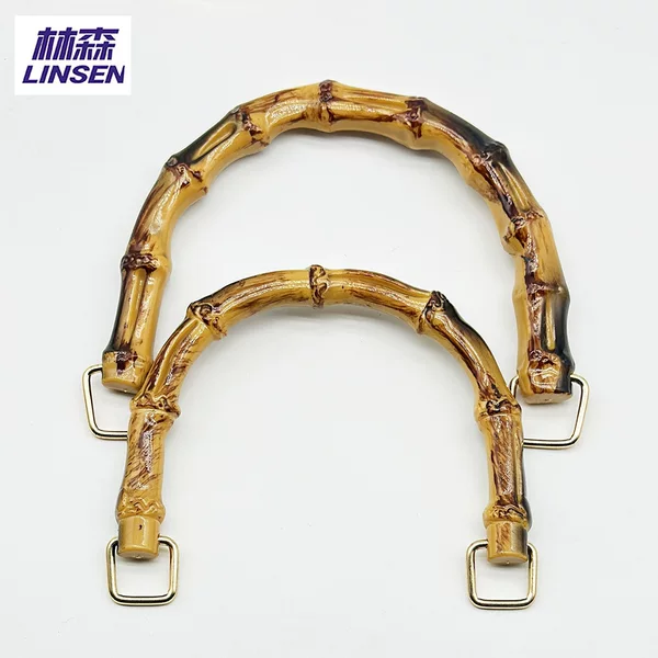 Bamboo handle simulation bamboo handle DIY hand-woven material accessories resin U-shaped hand carrying and hardware bracelet