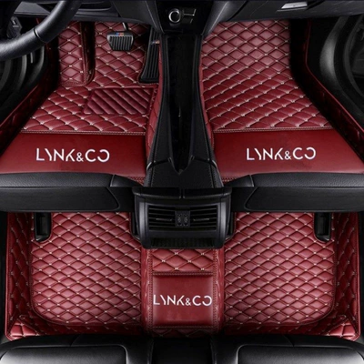 Modelə uyğun ayaqaltı mats, Lynk & Co 02 floor mats - lynk-co-01-single-layer-wine-red
